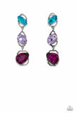 Paparazzi - Dimensional Dance - Multicolored Earrings