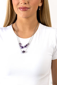 Paparazzi - Chiseled Caliber - Purple Layered Necklace