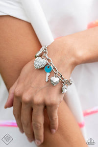 Paparazzi - Charming Color - White Charm Bracelet