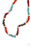 Paparazzi Stones - Soothing Stones - Red Necklace