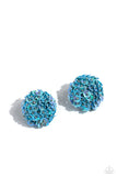 Paparazzi - Corsage Character - Blue Earrings