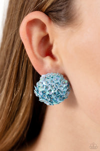 Paparazzi - Corsage Character - Blue Earrings