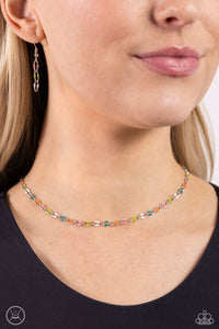 Paparazzi - Admirable Accents - Multicolored Choker Necklace