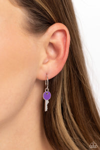 Paparazzi - Key Performance - Purple Hoop Earrings