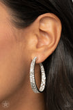 Paparazzi - GLITZY By Association - White Earrings