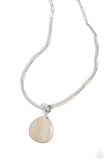 Paparazzi - SHELL Me A Story - Silver Necklace