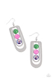 Paparazzi - Layered Lure - Multicolored Earrings