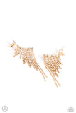 Paparazzi - Tapered Tease - Gold Earrings