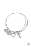 Paparazzi - Making It INITIAL - Silver - T Bracelet