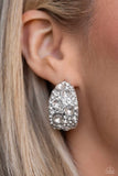 Paparazzi - Freethinking Finesse - White Earrings