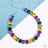 Paparazzi - Ecstatic Emeralds - Multicolored Necklace