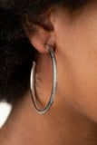 Paparazzi - Sultry Shimmer - Silver Earrings