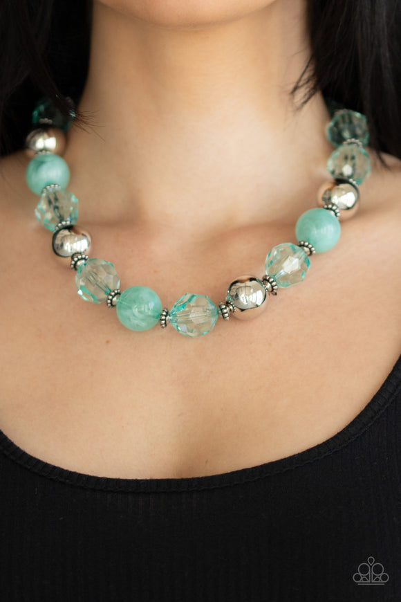 Paparazzi Accessories - Very Voluminous - Green Necklace - Travona's Dazzling Jewels