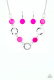 Paparazzi - Bermuda Bliss - Pink Necklace