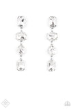 Paparazzi - Cosmic Heiress - White Earrings