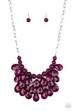 Paparazzi Accessories - Sorry To Burst Your Bubble - Purple Necklace - Travona's Dazzling Jewels