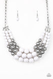 Paparazzi Accessories - Dream Pop - White Necklace - Travona's Dazzling Jewels