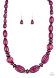 Paparazzi - High Alert - Purple Necklace