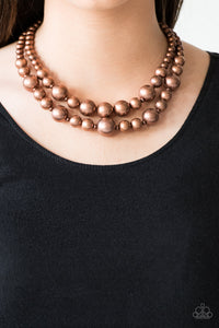 Paparazzi - I Double Dare You - Copper Necklace