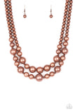 Paparazzi - I Double Dare You - Copper Necklace