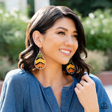 Paparazzi - Nice Threads - Multicolored Statement Earrings