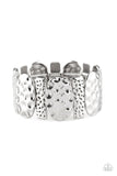 Paparazzi - Cave Cache - Silver Stretch Bracelet